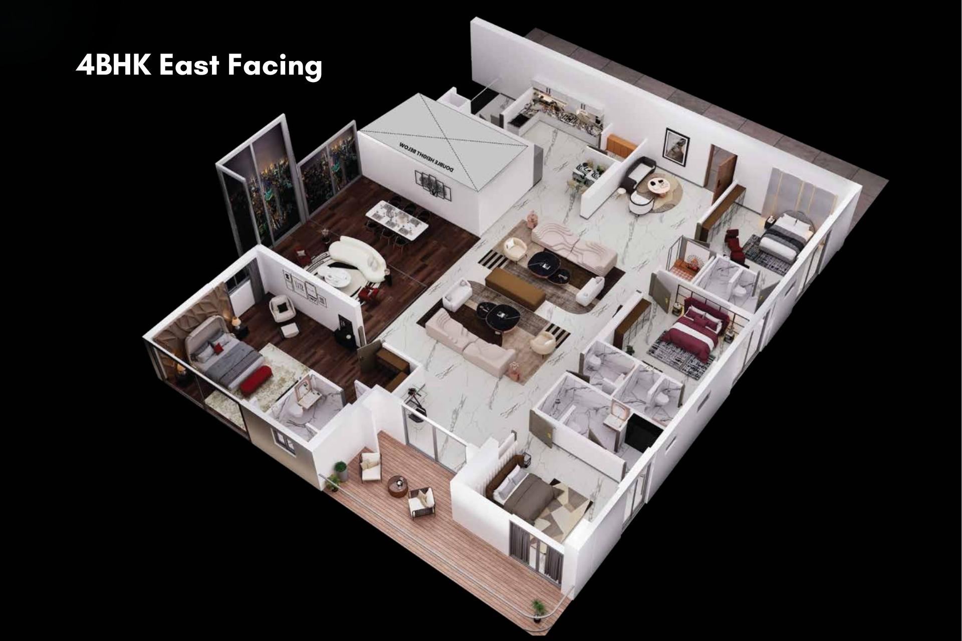 4BHK East Facing